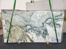 Suministro planchas pulidas 2 cm en mármol natural BRECCIA CAPRAIA TORQUOISE 1632. Detalle imagen fotografías 