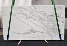 Suministro planchas pulidas 0.8 cm en mármol natural CALACATTA BORGHINI GL 1095. Detalle imagen fotografías 