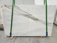 Suministro planchas pulidas 2 cm en mármol natural CALACATTA CREMO 1731. Detalle imagen fotografías 