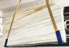Suministro planchas pulidas 2 cm en mármol natural CALACATTA MAJESTIC S0114A. Detalle imagen fotografías 