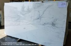 Suministro planchas pulidas 2 cm en mármol natural CALACATTA MICHELANGELO AA T0165. Detalle imagen fotografías 