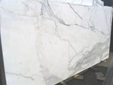 Suministro planchas pulidas 2 cm en mármol natural CALACATTA ORO EXTRA E-25104. Detalle imagen fotografías 