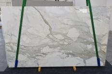 Suministro planchas pulidas 2 cm en mármol natural CALACATTA ORO 1227. Detalle imagen fotografías 