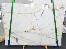 Suministro planchas pulidas 2 cm en mármol natural CALACATTA ORO 1761. Detalle imagen fotografías 