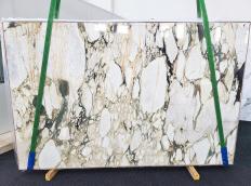 Suministro planchas pulidas 2 cm en mármol natural CALACATTA VAGLI ORO 1635. Detalle imagen fotografías 