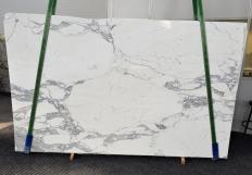Suministro planchas pulidas 0.8 cm en mármol natural CALACATTA 1301. Detalle imagen fotografías 