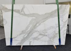 Suministro planchas pulidas 0.8 cm en mármol natural CALACATTA 1310. Detalle imagen fotografías 