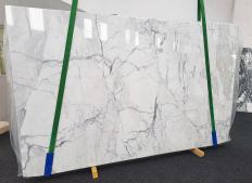 Suministro planchas pulidas 2 cm en mármol natural CALACATTA 1508. Detalle imagen fotografías 