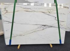 Suministro planchas pulidas 0.8 cm en mármol natural CALACATTA 1604. Detalle imagen fotografías 