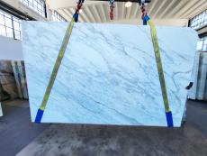 Suministro planchas pulidas 0.8 cm en mármol natural CALACATTA CL0258. Detalle imagen fotografías 