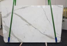 Suministro planchas pulidas 3 cm en mármol natural CALACATTA GL 1108. Detalle imagen fotografías 