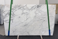 Suministro planchas pulidas 0.8 cm en mármol natural CALACATTA 1188. Detalle imagen fotografías 