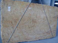 Suministro planchas pulidas 2 cm en granito natural MADURAI GOLD X. Detalle imagen fotografías 