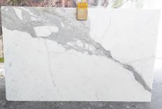 Suministro planchas pulidas 0.8 cm en mármol natural STATUARIO VENATO VENA LARGA CL0287. Detalle imagen fotografías 