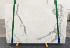 Suministro planchas pulidas 2 cm en mármol natural STATUARIO VENATO 1225. Detalle imagen fotografías 