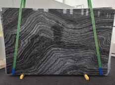 Suministro planchas pulidas 3 cm en mármol natural Zebra Black 1696. Detalle imagen fotografías 
