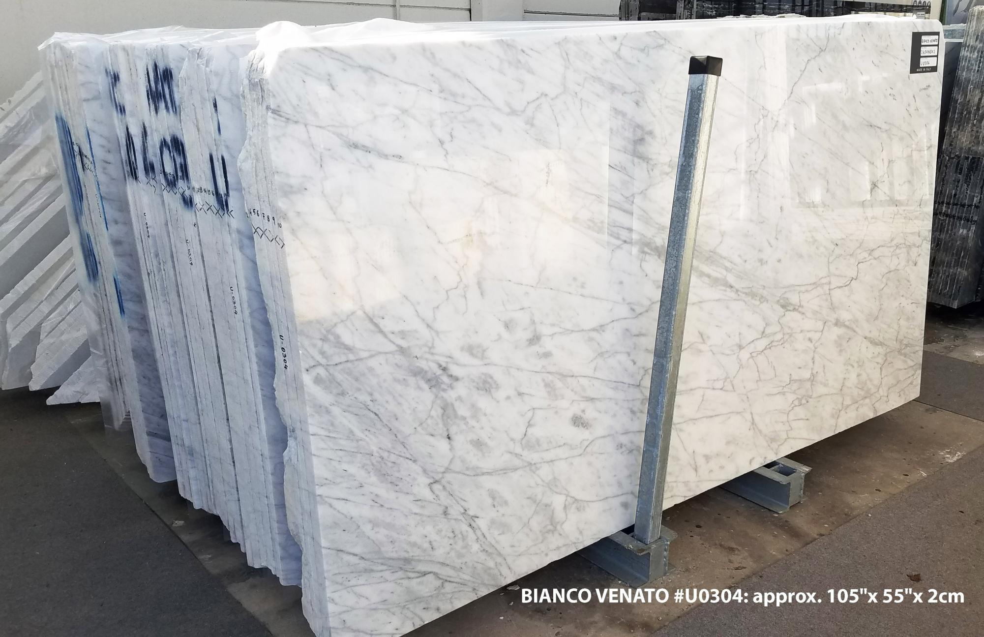 BIANCO VENATO Suministro Veneto (Italia) de planchas pulidas en mármol natural U0304 , sl2cm 