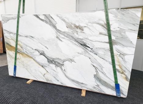 CALACATTA BORGHINIplancha mármol italiano pulido Slab #09,  323 x 174 x 2 cm piedra natural (vendida en Veneto, Italia) 