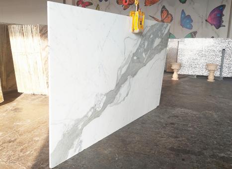 STATUARIO VENATO VENA LARGAplancha mármol italiano pulido SLAB #36-NO,  287 x 180 x 2 cm piedra natural (disponible en Veneto, Italia) 