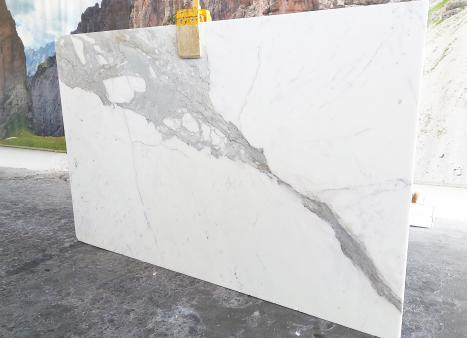 STATUARIO VENATO VENA LARGAplancha mármol italiano pulido SLAB #61,  287 x 180 x 2 cm piedra natural (disponible en Veneto, Italia) 